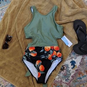 Cupshe Miss U Print Swimsuit